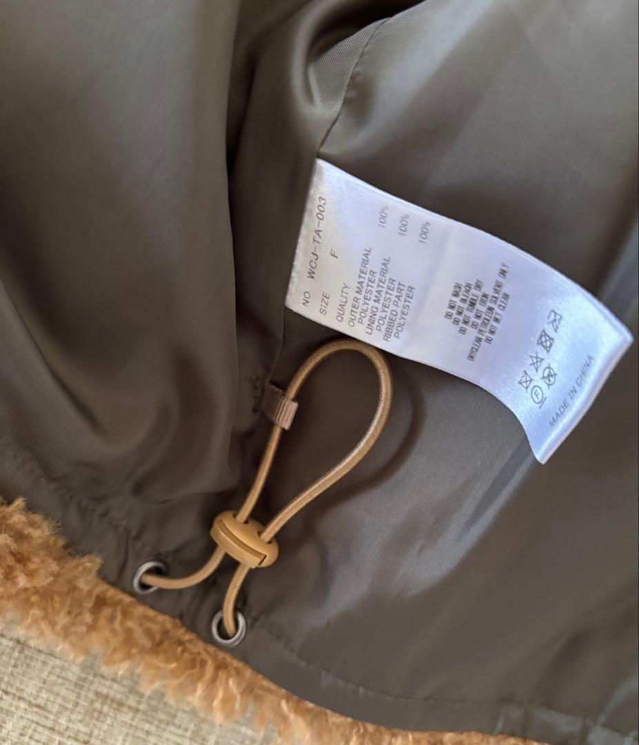 【撥水】エコファーライナー付きコート　WCJ 若槻千夏　モッズコート　完売品