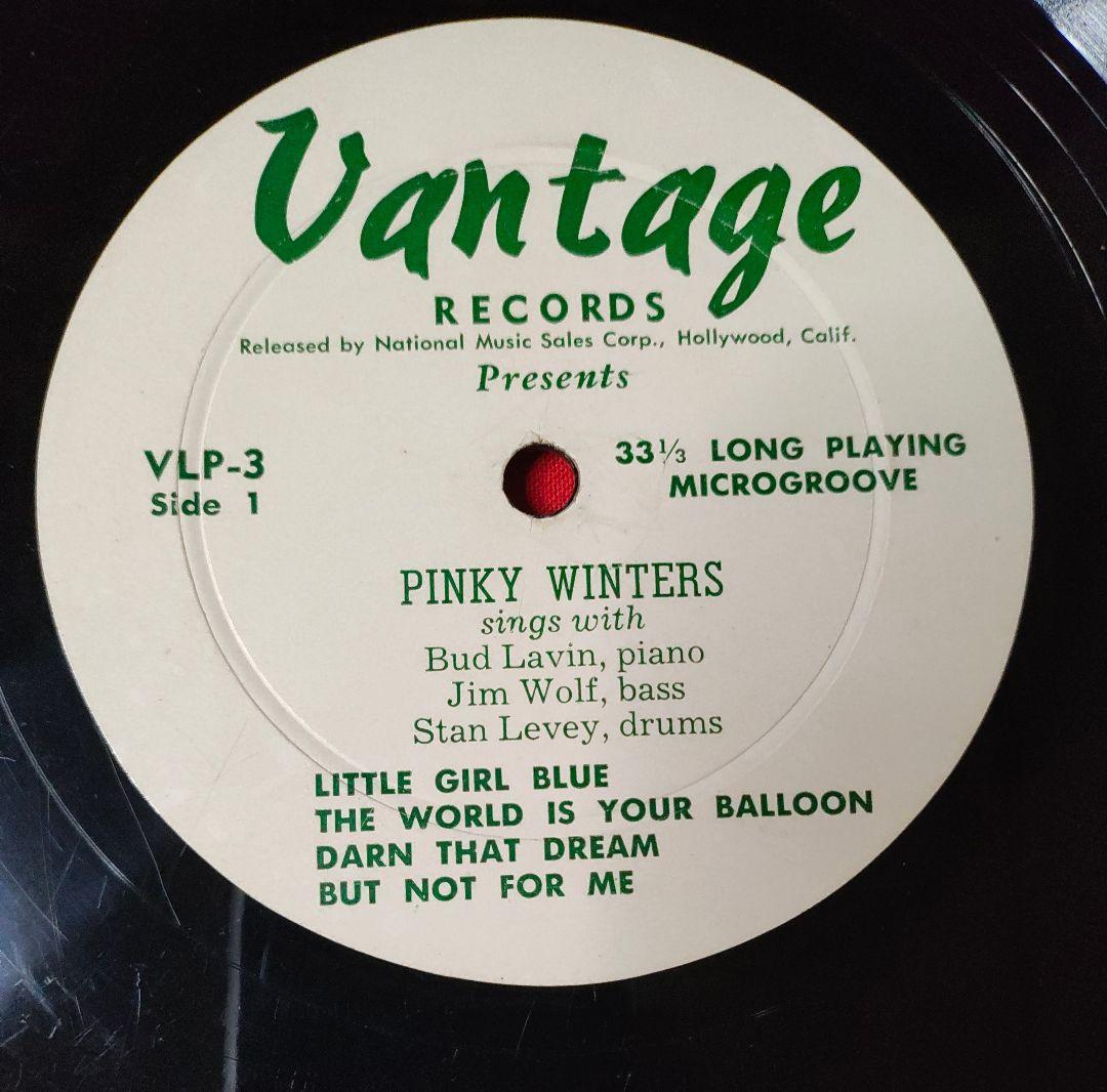 【ジャズ・シンガー、Pinky Wintersの超レア盤★オリジナル 10吋盤