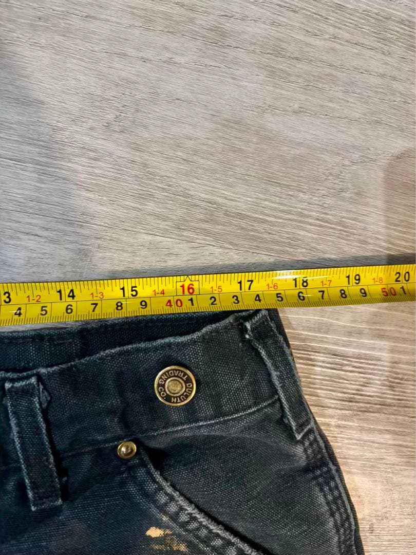 371 極上フェード黒 B01サスペンダーボタン付 ダブルニー