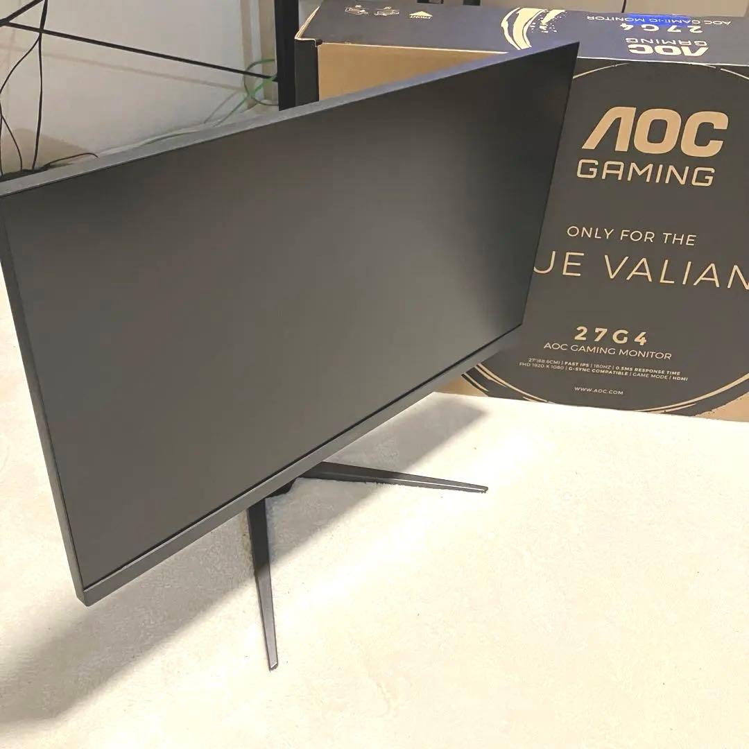 【極美品】AOC 27G4 IPSゲーミングモニター 180Hz 0.5ms