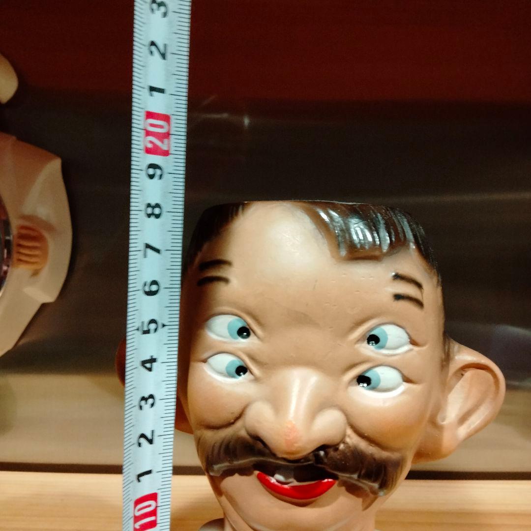 美品 ビンテージ 四つ目　4つ目　置物　ミッドセンチュリー　酔っ払い