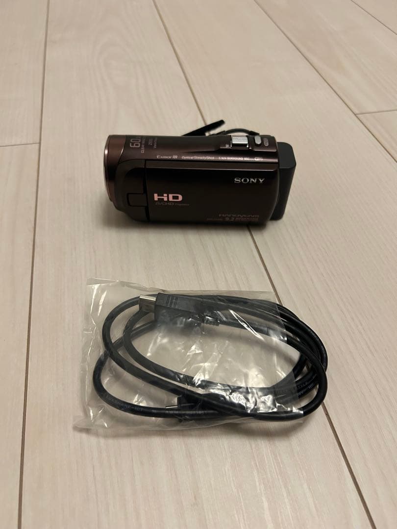 【美品・動作確認済み】SONY HDR-CX480ブラウン 本体＋バッテリー付属