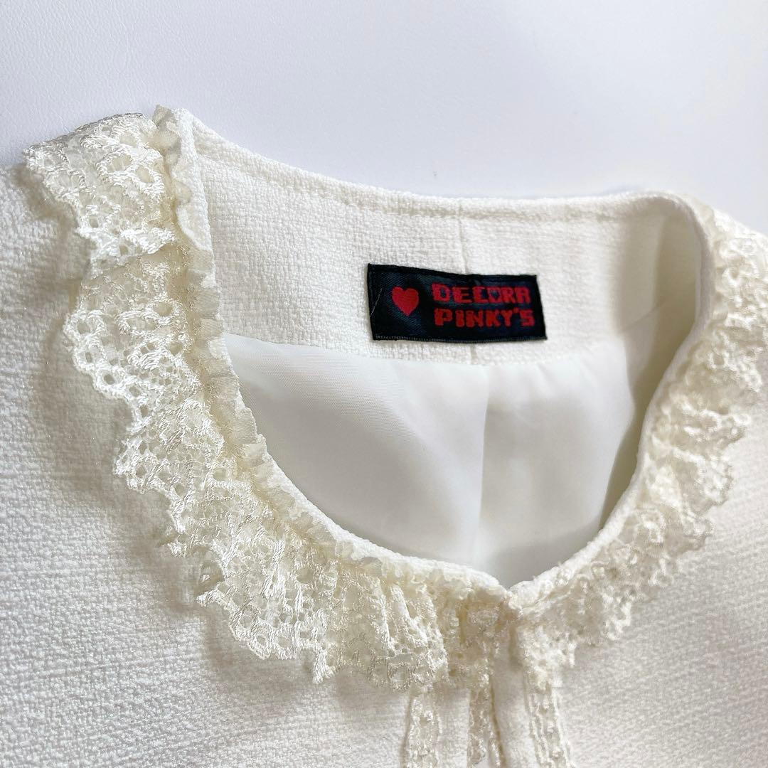 ラベンダー×ホワイト 120 セレモニー 入学 卒園 発表会 フォーマル