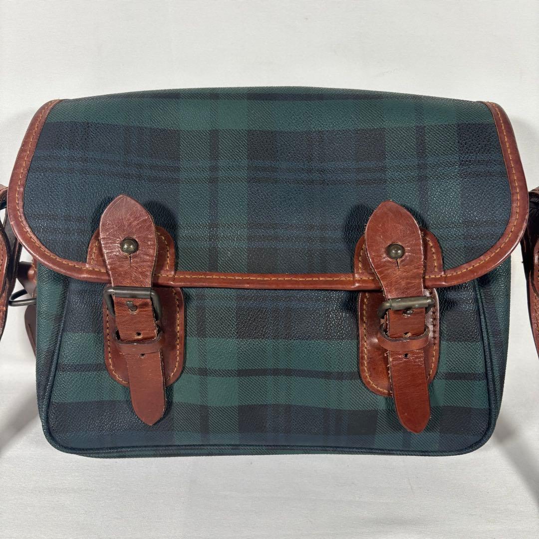 ポロラルフローレン メッセンジャーバッグ 斜め掛け ブラックウォッチ チェック