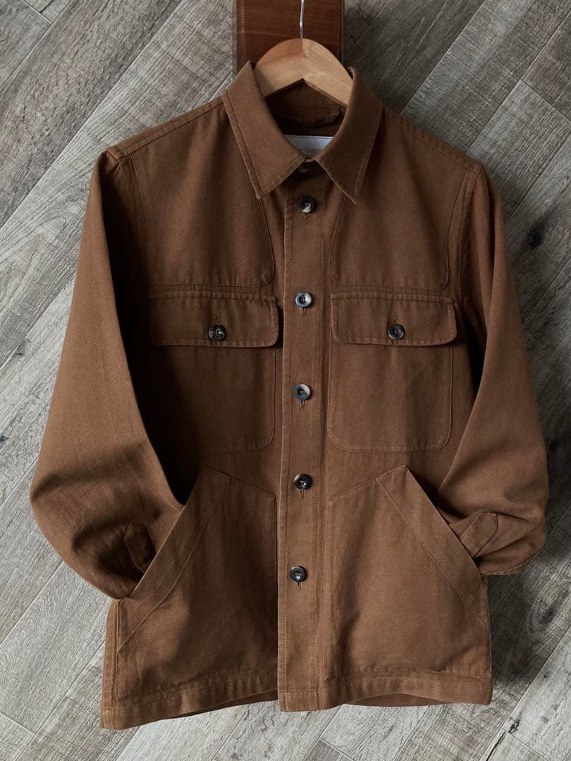 Private White V.C. シャツジャケット イギリス製 ブラウン