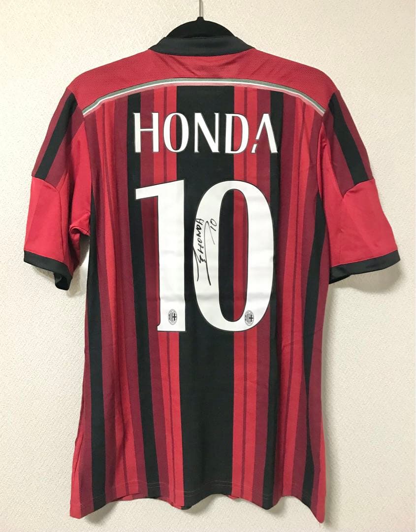 NECO／W　新品 ACミラン10 本田圭佑選手直筆サイン入りユニフォーム