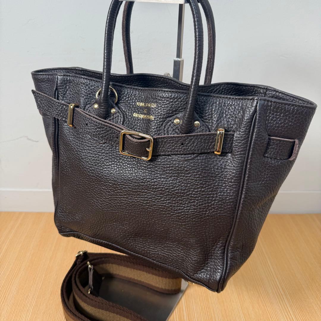 YOUNG＆OLSEN／ヤングアンドオルセン】別注ストラップ付きベルトバック