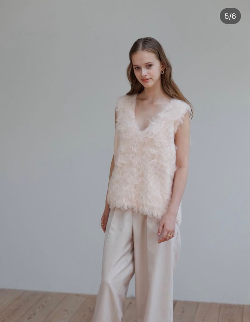 pois ポワ ニットベスト ベスト 人気 冬服