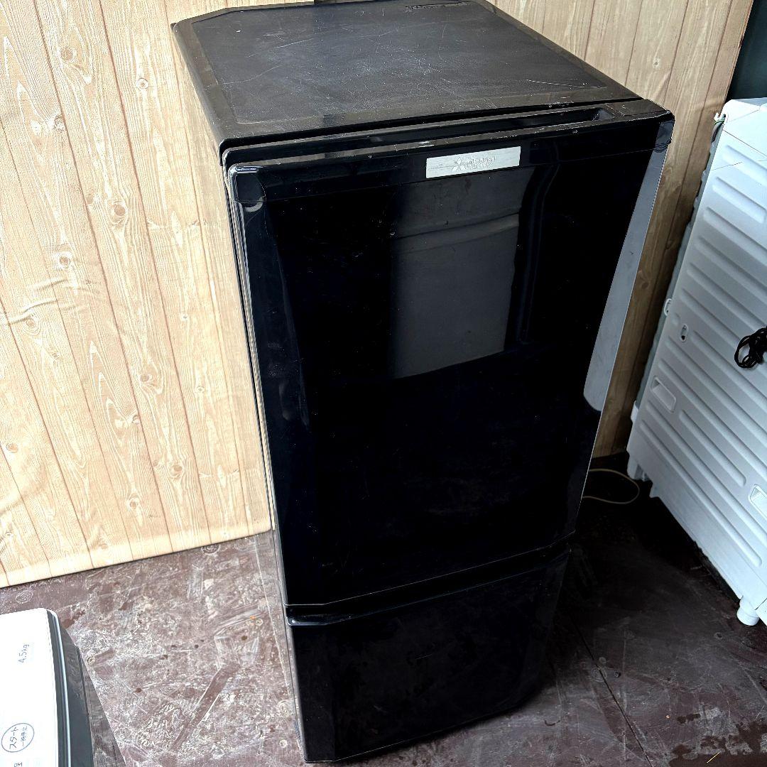 配送設置無料！純正東芝ホワイト洗濯機＆純正三菱ブラック冷蔵庫2点セット！完動美品