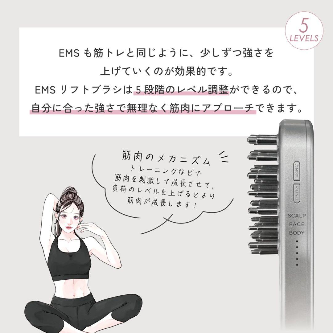 SALONIA サロニア リフトブラシ EMS 電気ブラシ 美顔器 【送料無料】