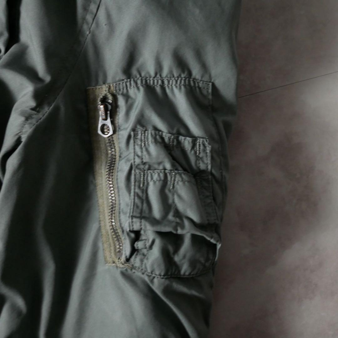 アメリカ軍 70s USA製 N-3B フライトジャケット カーキ M