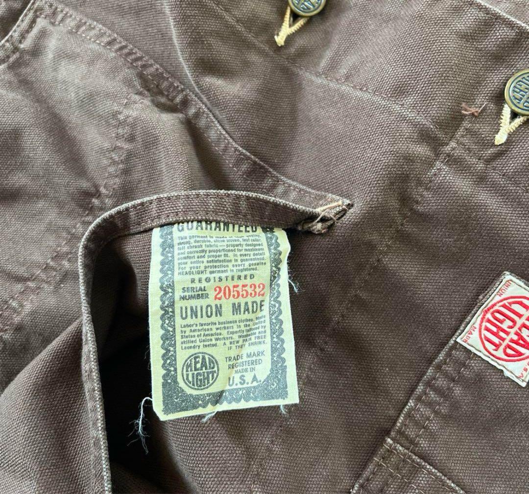 【HEADLIGHT】 ブラウンダック　カバーオール