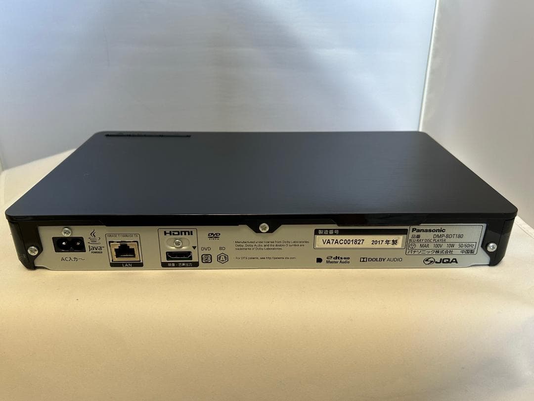 Panasonic BDプレーヤー DMP-BDT180 超美品　使用少なめ