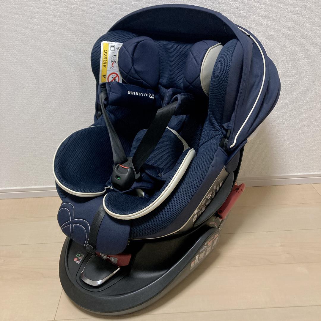 エールベベ クルット5s グランス 回転式チャイルドシート AB920 ネイビー