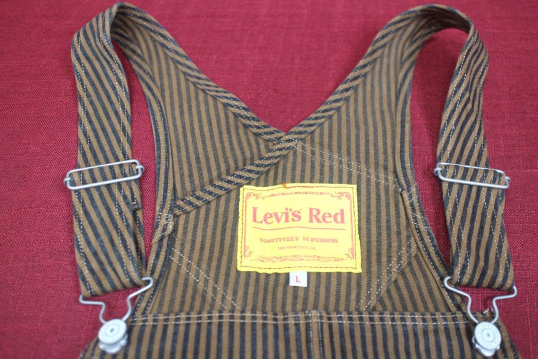 リーバイス レッド　オーバーオール　ブラウンヒッコリー　Lサイズ　未使用