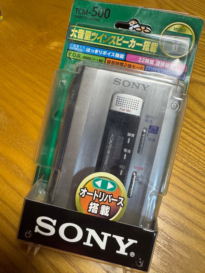 未使用品　SONY TCM-500 カセットプレーヤー