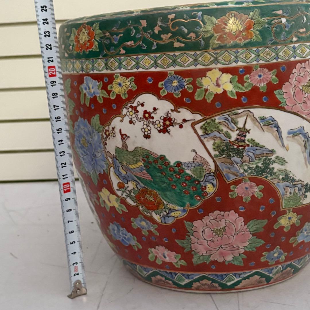 古伊万里◎兎図赤絵火鉢