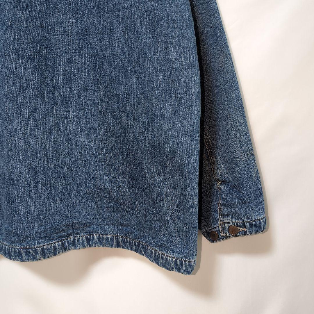 90s old GAP カバーオール 裏地付き 襟コーデュロイ 3本ステッチ