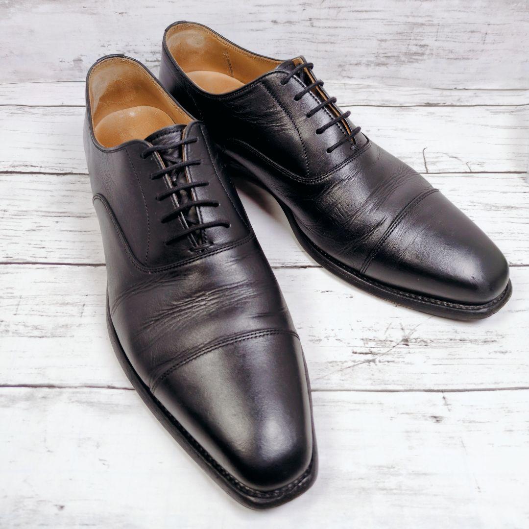 【スコッチグレイン】5100 黒 レザー ストレートチップ 25cm