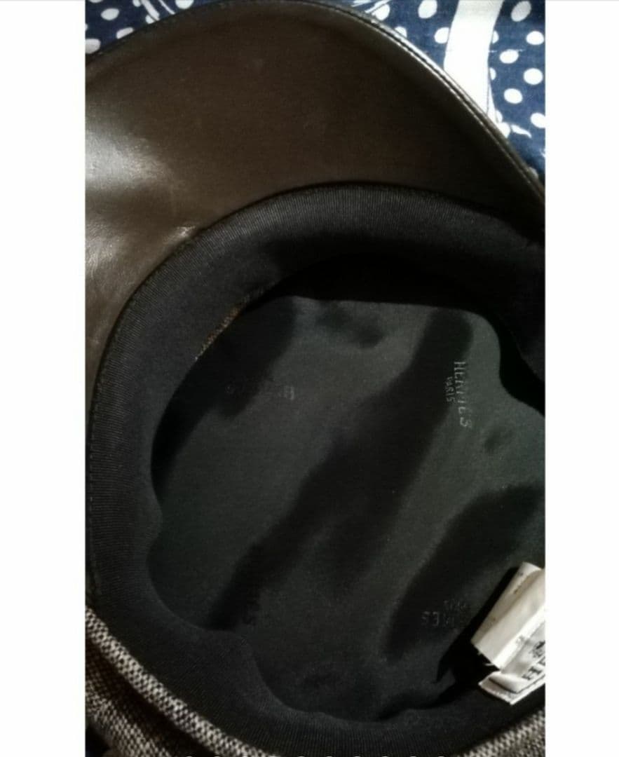 Hermès 本革　キャスケット 57cm　相当カッコいいです