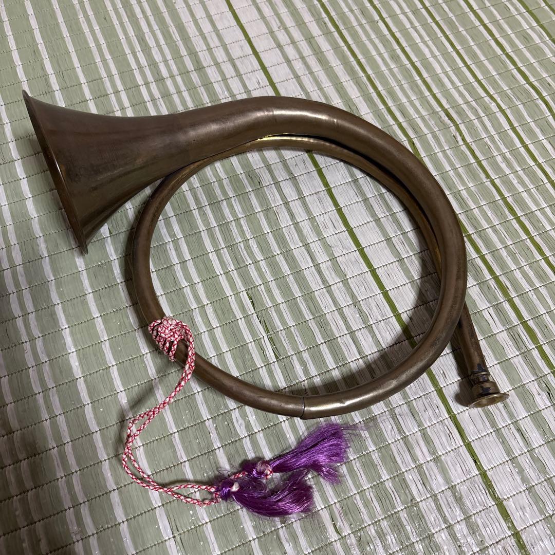 ホルン　ポストホルン　郵便ラッパ　管楽器　吹奏楽　音楽　レトロ　アンティーク