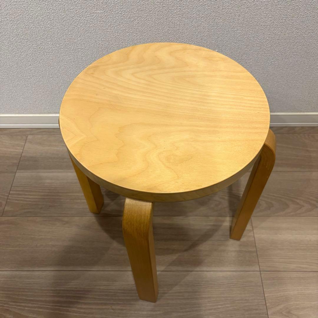 アルテック　アアルト　E60　スツール60　ナチュラルリッカー　4本脚