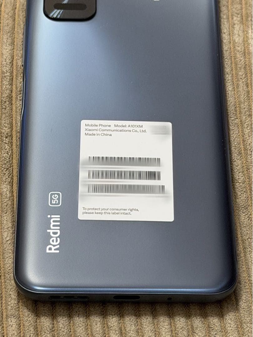 【超美品SIMフリー】定価34800円Xiaomi RedmiNote10T5G