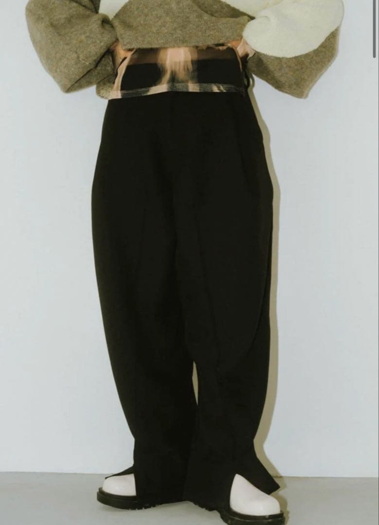Knuth Marf front slit pants (unisex) 新品