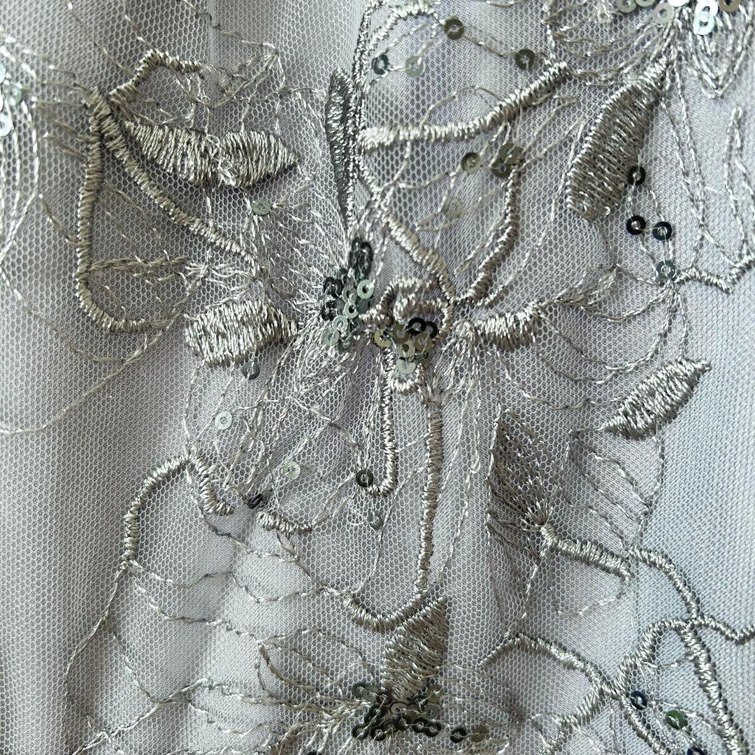 2回着用クリーニング済♡スパンコール パーティー ドレス 結婚式 お呼ばれワンピ