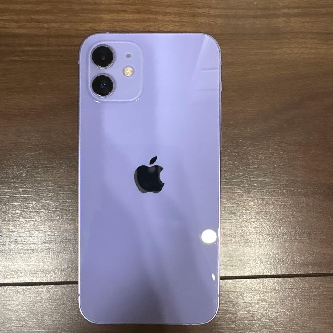 Apple iPhone 12 パープル 本体　充電ケーブル付