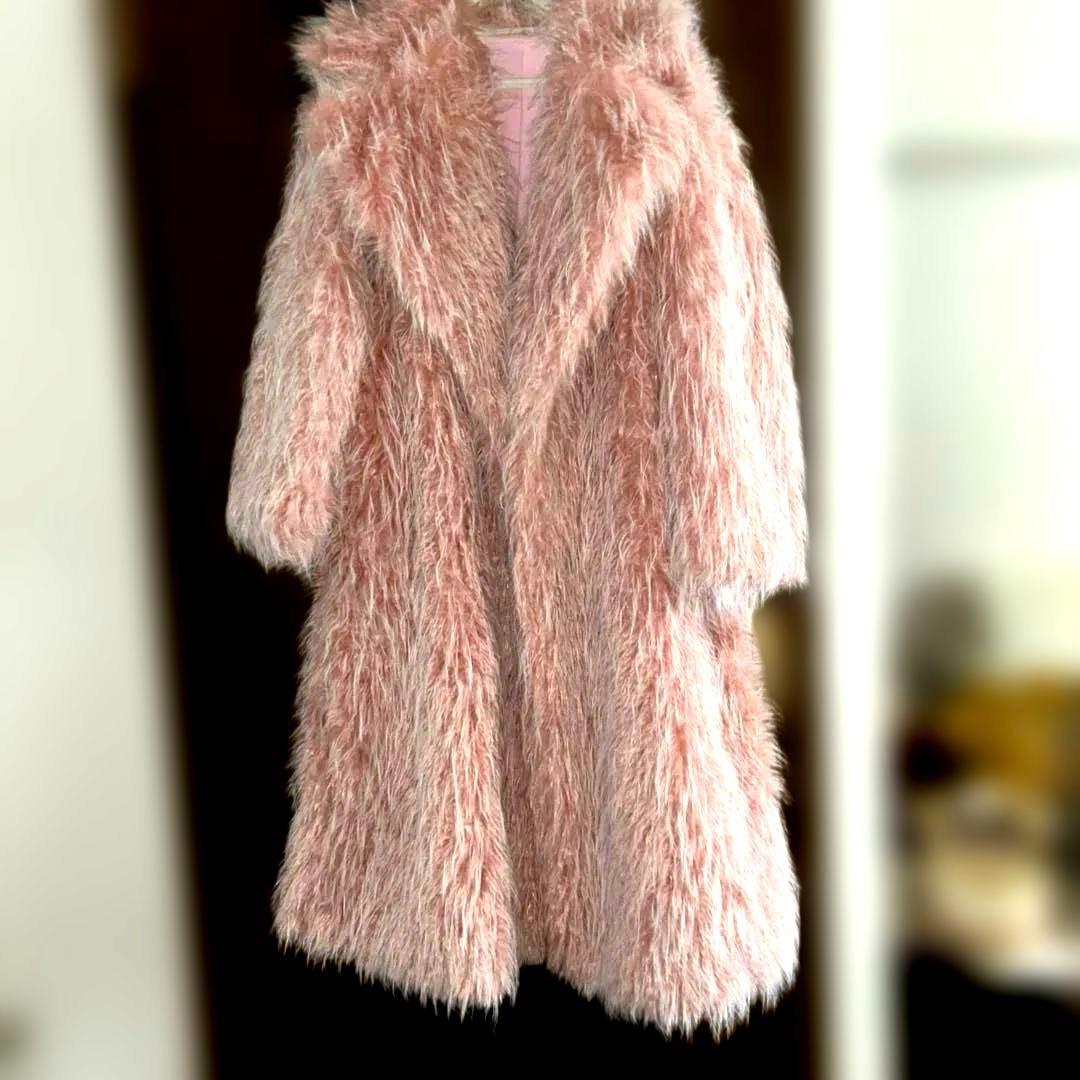 [新品未使用] ファー　ロングコート