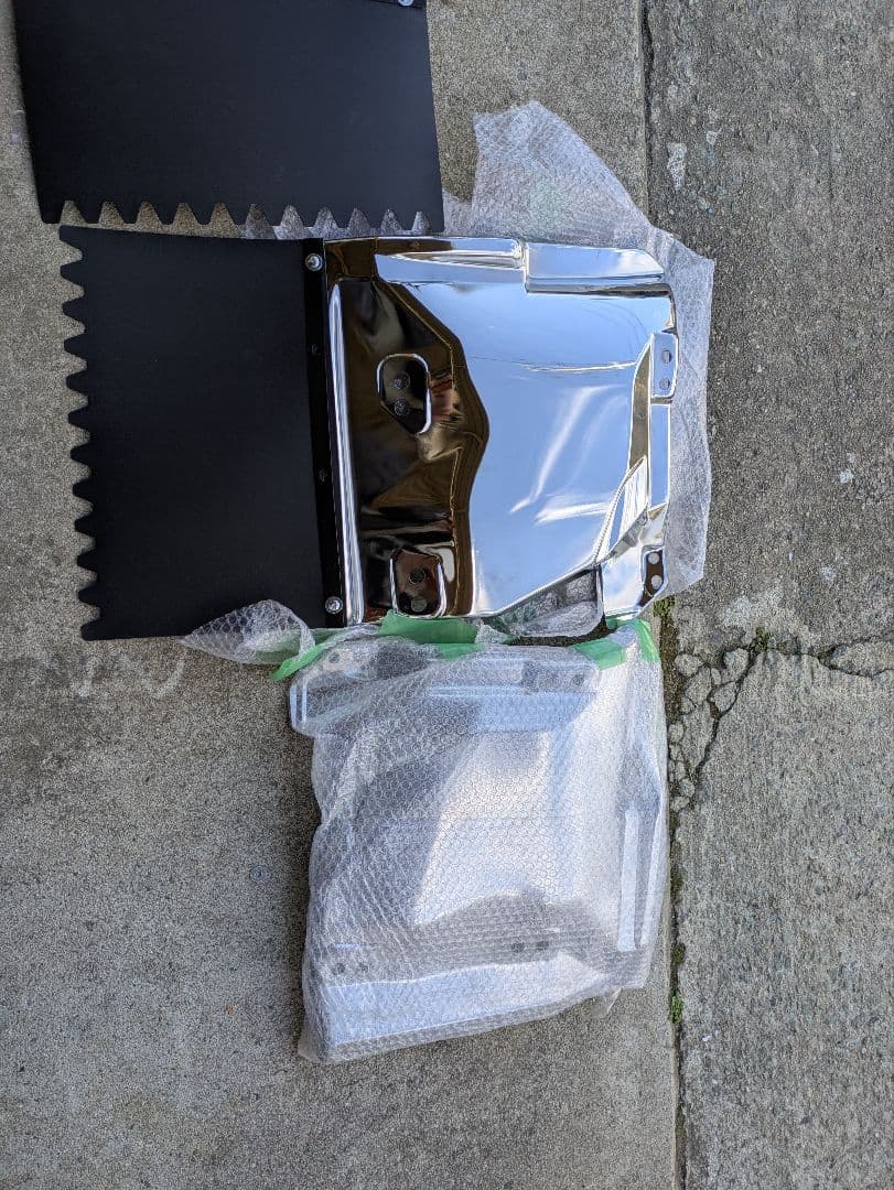 ０７エルフメッキマッドガード泥除け