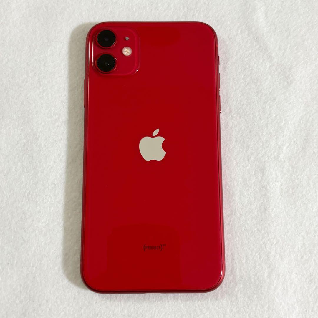 れいか【美品】iPhone11 128GB 赤 SIMフリー 89%