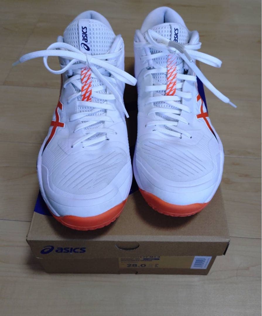 asics バレーボールシューズ 28.0 cm ホワイト/オレンジ