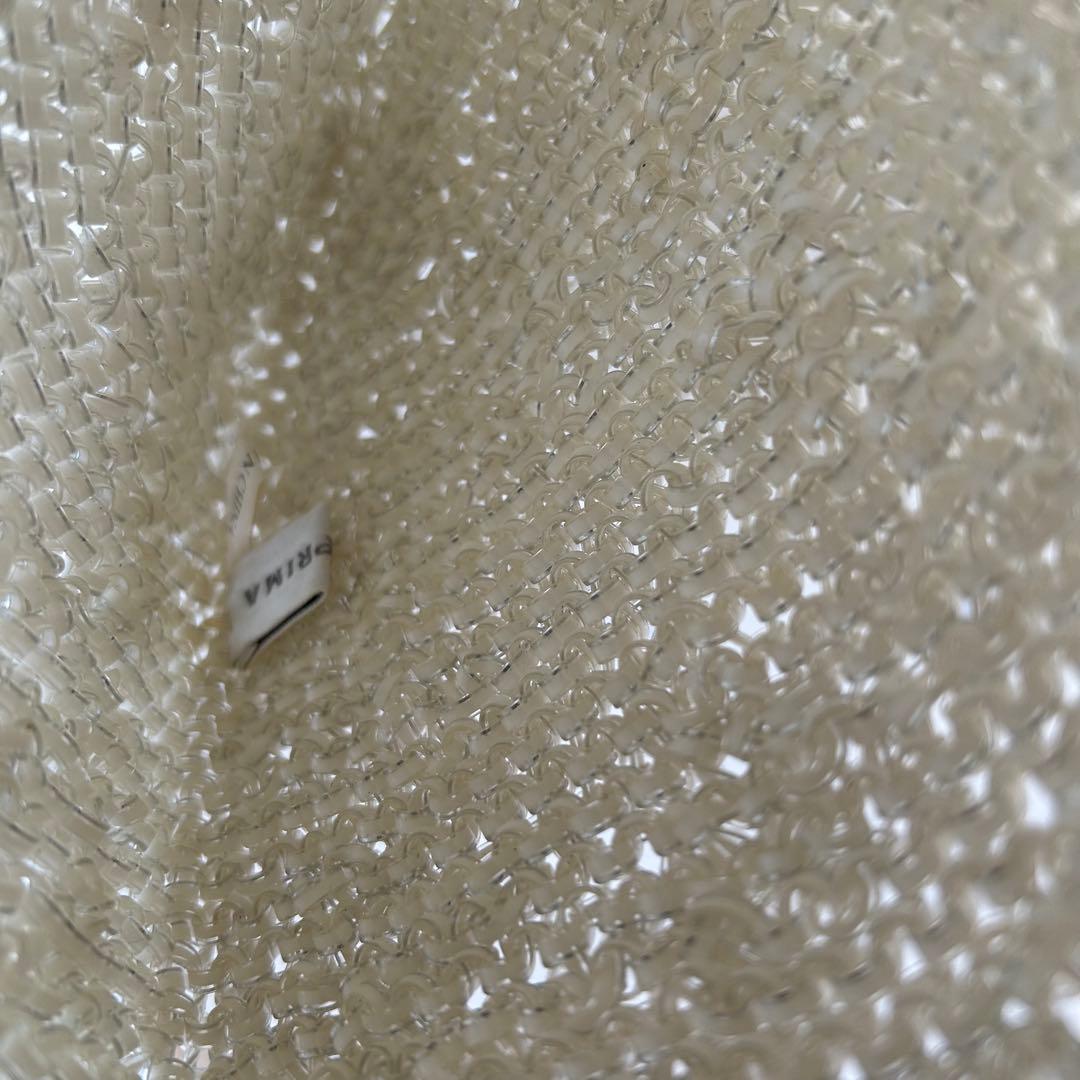 アンテプリマ ハンドバッグ オーロラ ホワイト ラウンド パーティー チェーン