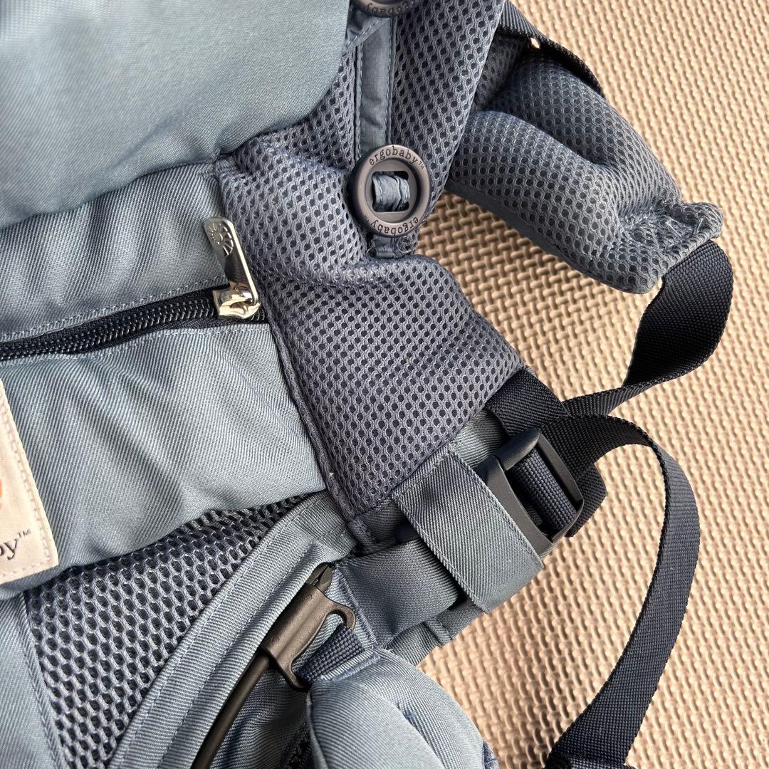 【美品】エルゴベビー　オムニ360クールエアメッシュ　オックスフォードブルー