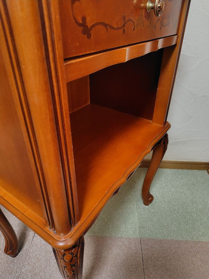 象嵌　猫脚　サイドチェスト　コンソールテーブル