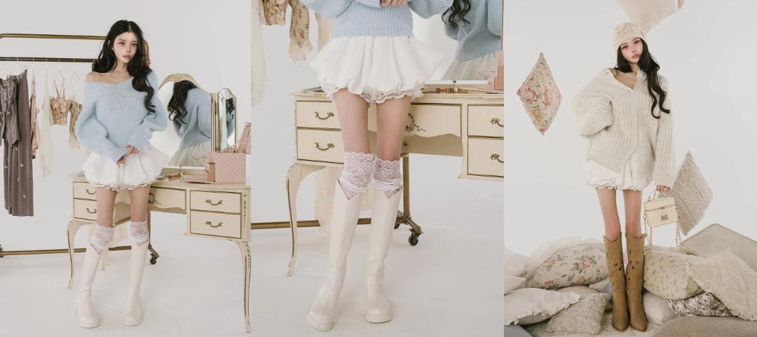 ダーリッチ darich ボリュームバルーンミニスカート ホワイト FREE