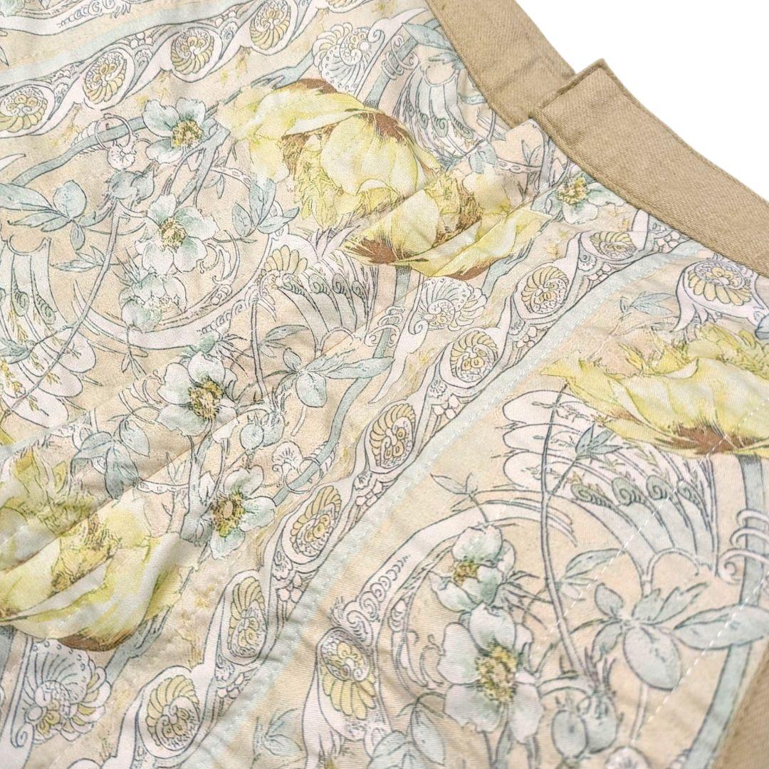 希少■DECO depuis1985■ボタニカルパッチパンツ S 日本製　花柄