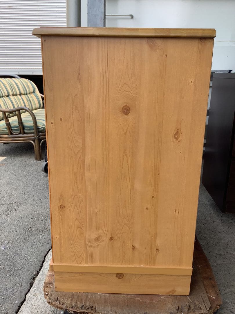 【小さめ】3段洋服タンス 木製チェスト志水木工 B&W