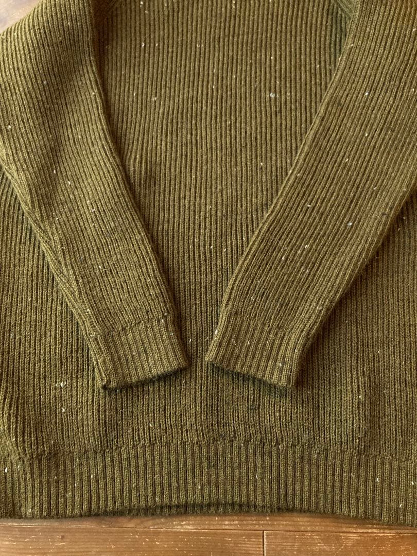 【美品】イングランド製 Kerry Woollen Mills 畔編みニット