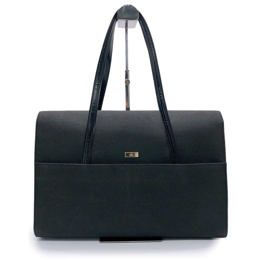 グッチ 0014218 ハンドバッグ トートバッグ ビジネス 貴重 黒 レザー