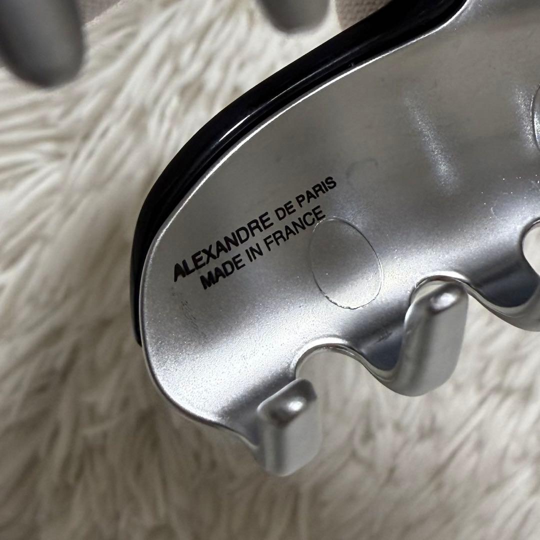 アレクサンドル ドゥ パリ スワロフスキー ヘアクリップ L ヴァンドーム 黒