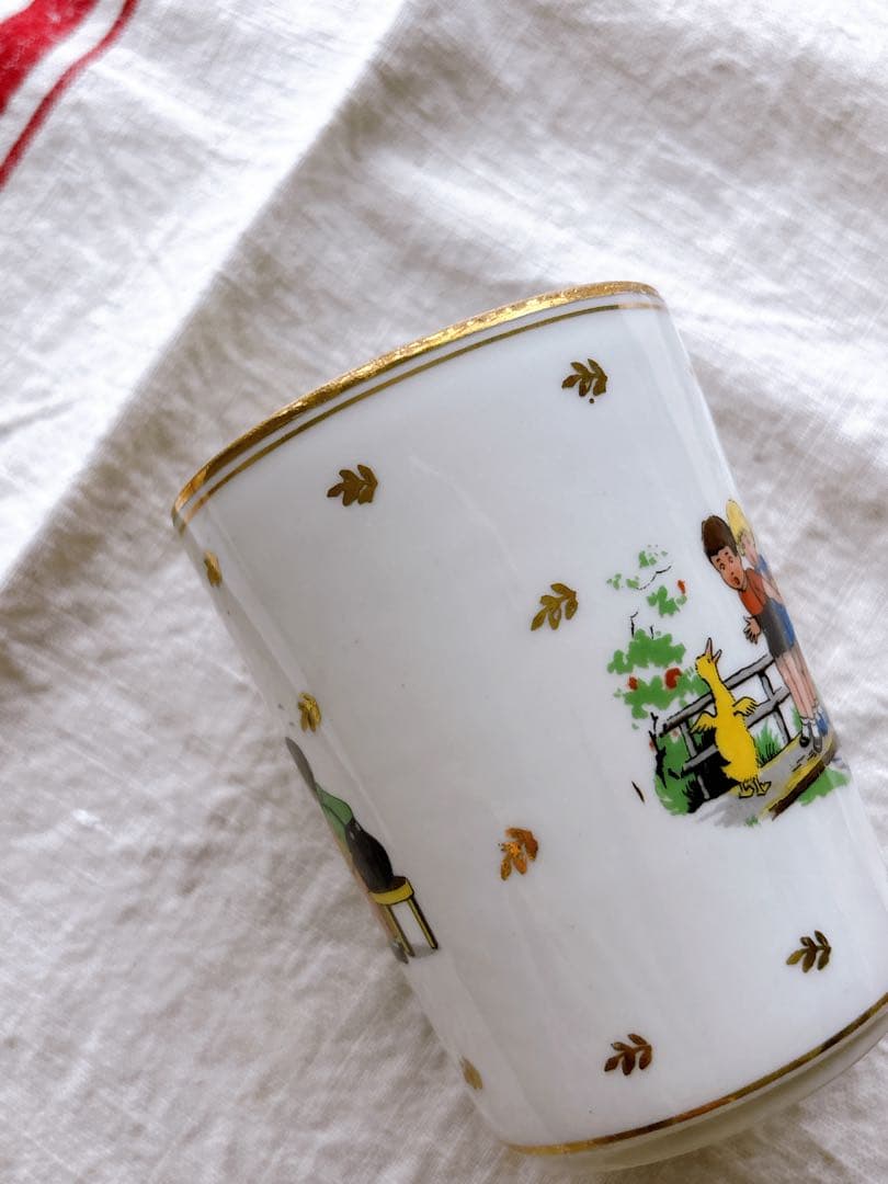 フランスアンティーク　Limoges enfants・カップ