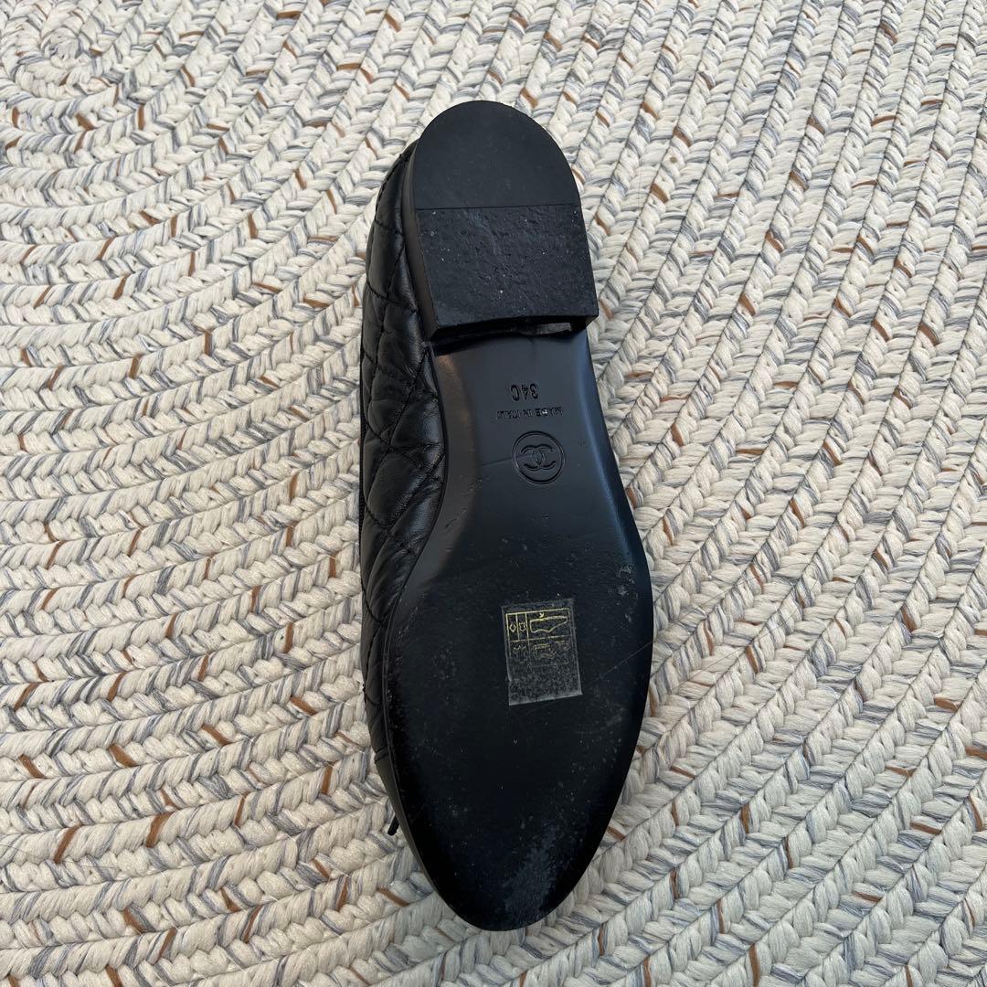 CHANEL ブラック バレエシューズ　34