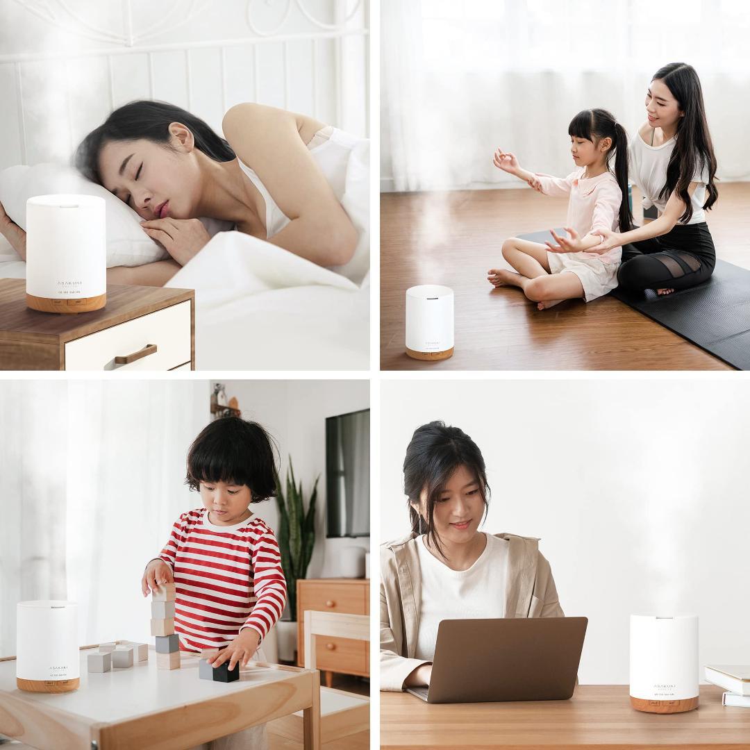 アロマディフューザー 小型 加湿器 卓上 超音波式