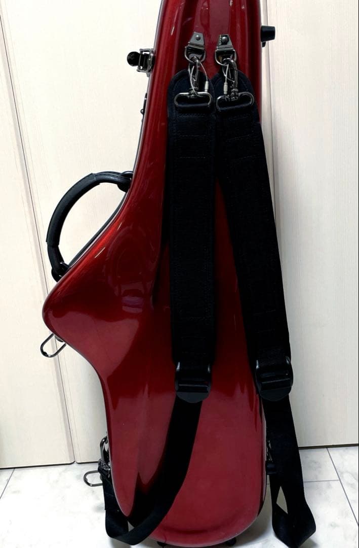 テナーサックス　ハードケース 赤　marcato