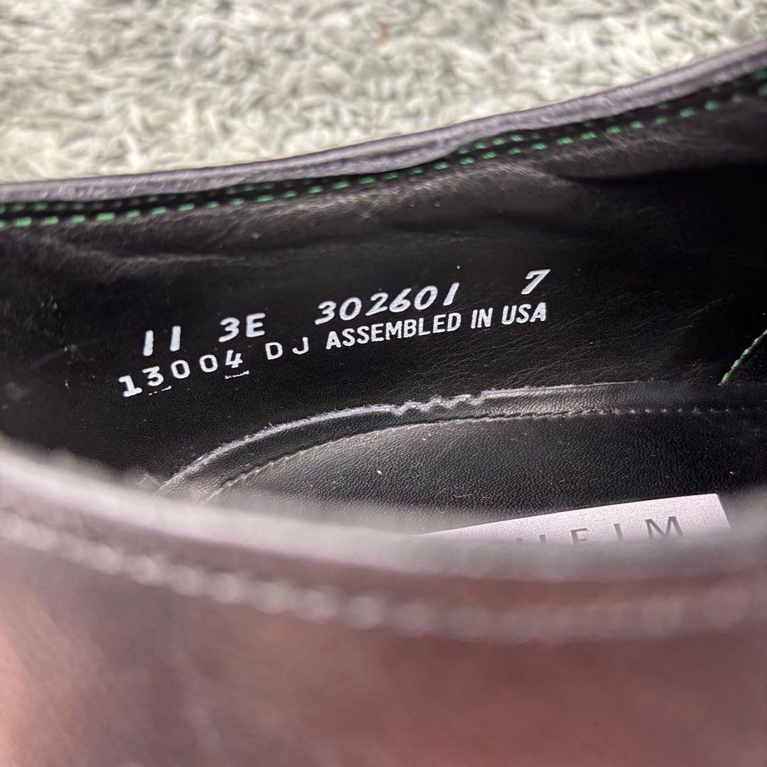 美品✨ FLORSHEIM IMPERIAL プレーン シボ ブラック レザー