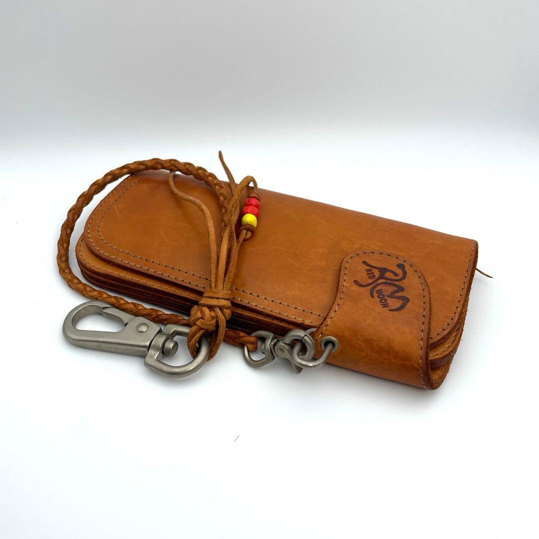 レッドムーン　長財布　チェーンウォレット　レザー