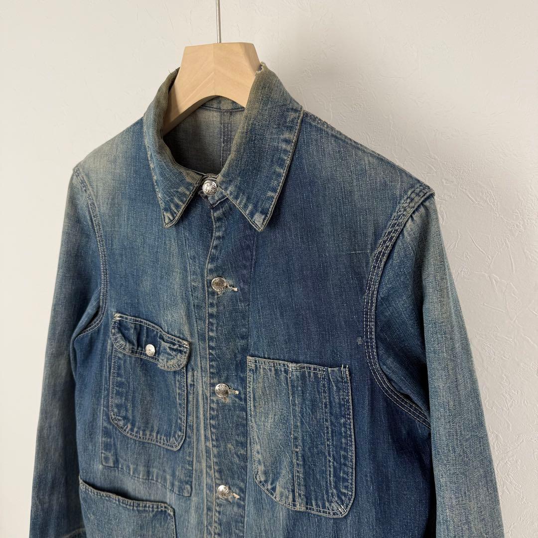 Anvil Brand 40s 50s ビンテージ ボロ デニム カバーオール